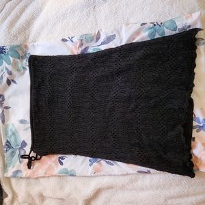 Black knit cover up/dress